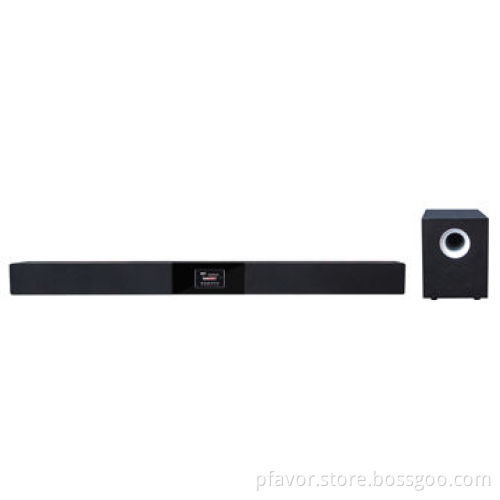 60W 2.1CH Sound Bar System with USB, SD Card Slot, Bluetooth, 2.4G Wireless Subwoofer